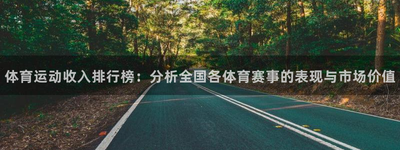 米兰体育网站：体育运动收入排行榜：分析全国各体育赛事的表现与市场价值